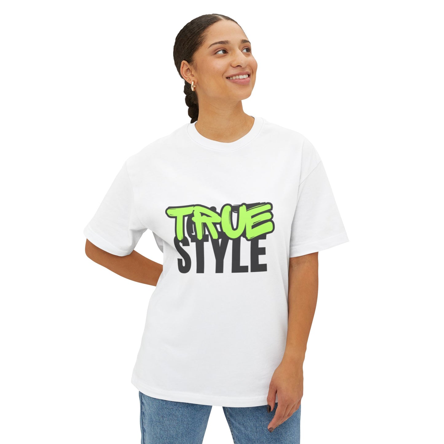 True Style Unisex Oversized Boxy Tee - Trendy Streetwear Essential