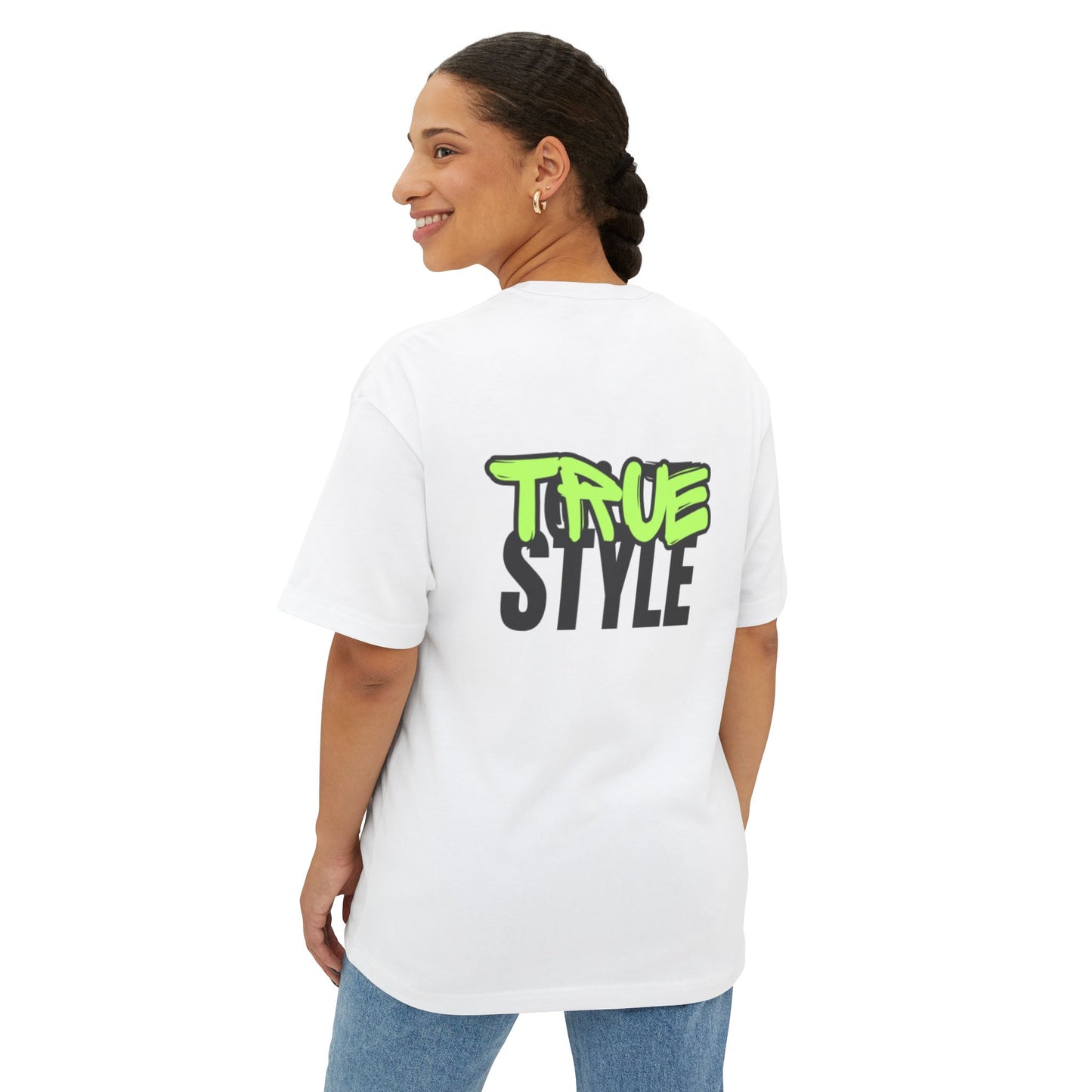 True Style Unisex Oversized Boxy Tee - Trendy Streetwear Essential