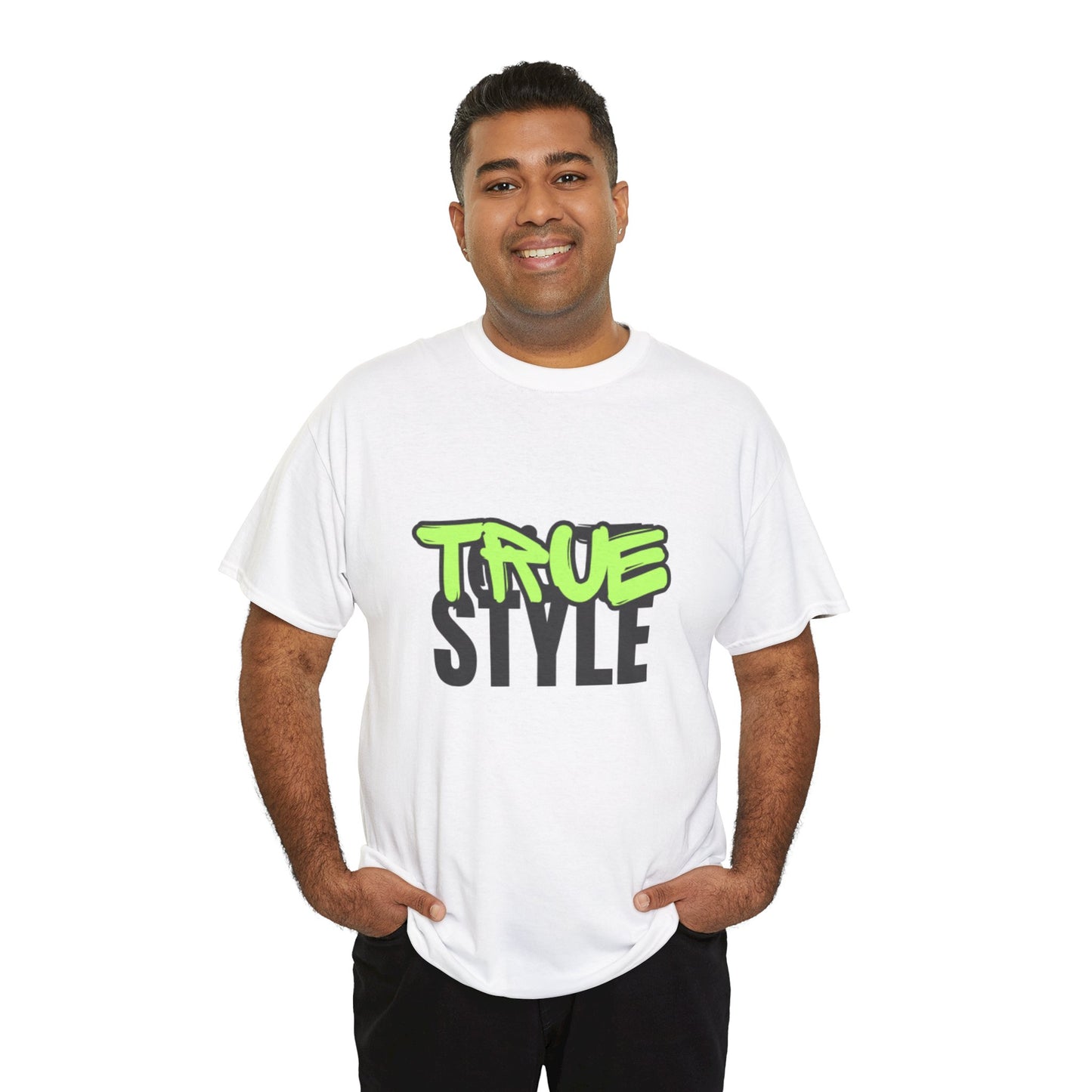 True Style Unisex Heavy Cotton Tee – Graffiti Inspired Streetwear