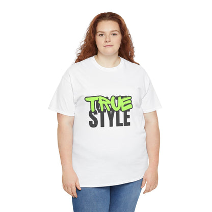 True Style Unisex Heavy Cotton Tee – Graffiti Inspired Streetwear
